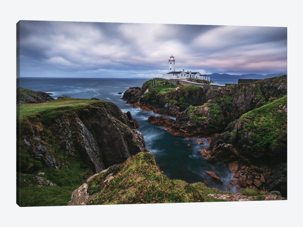 A Stormy Sunset At Fanad Head Lighthouse In Ireland by Daniel Gastager 1-piece Canvas Artwork