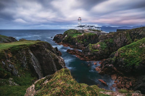 Ireland: A Stormy Sunset At Fanad Head Lighthouse In Ireland by Daniel Gastager