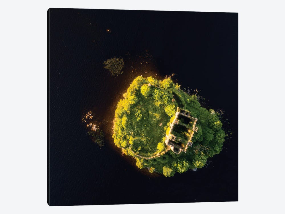 An Irish Castle From Above by Daniel Gastager 1-piece Canvas Wall Art