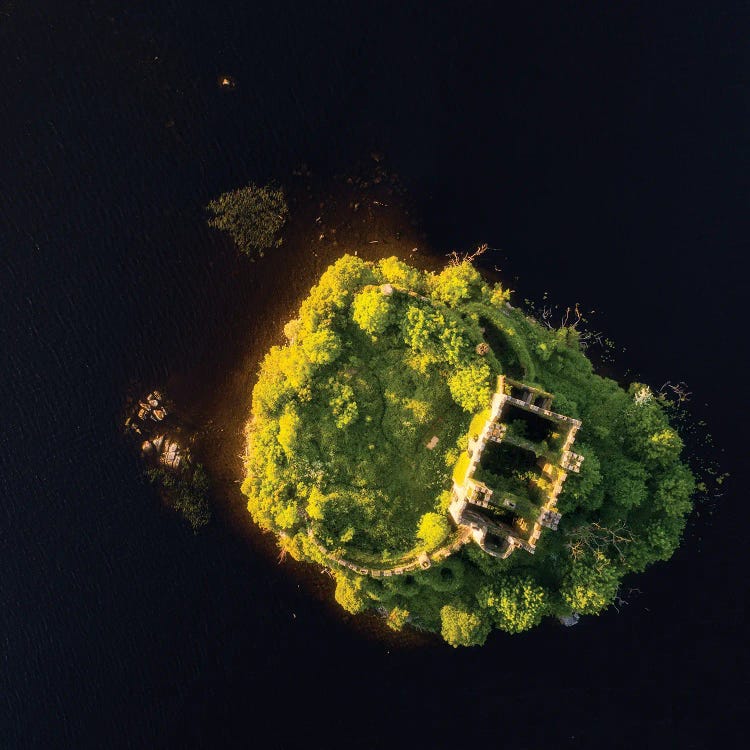 An Irish Castle From Above