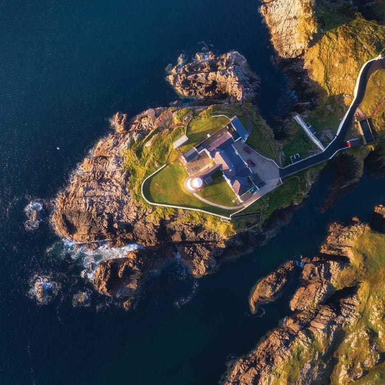 An Irish Lighthouse From Above