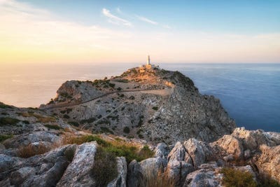 Golden Sunset At Cap De Formentor In Mallorca by Daniel Gastager framed canvas print