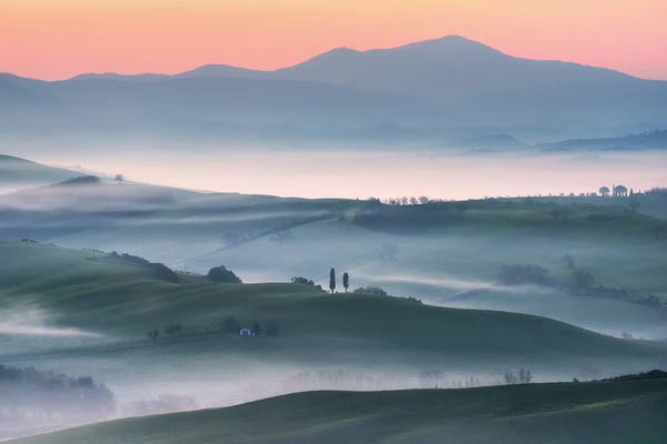 Tuscany: Dawn At The Hills Of The Beautiful Tuscany by Daniel Gastager