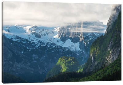 Dramatic Alpine View In Austria Canvas Art Print