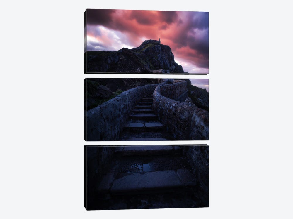 Dramatic Evening At Dragonstone by Daniel Gastager 3-piece Canvas Art Print