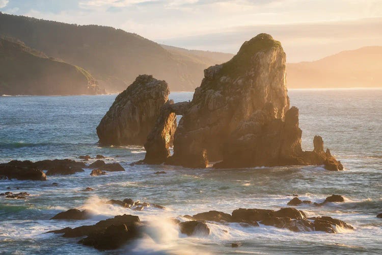 Golden Hour At The Coast Of Northern Spain