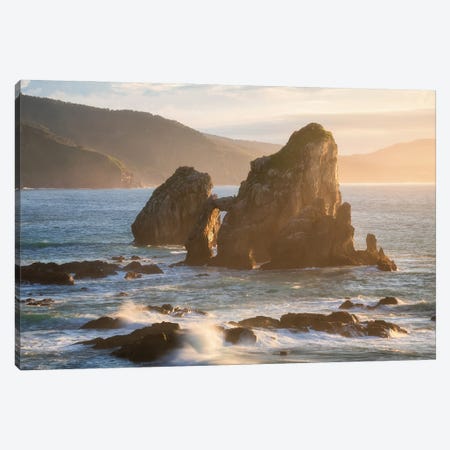 Golden Hour At The Coast Of Northern Spain Canvas Print #DGG360} by Daniel Gastager Art Print