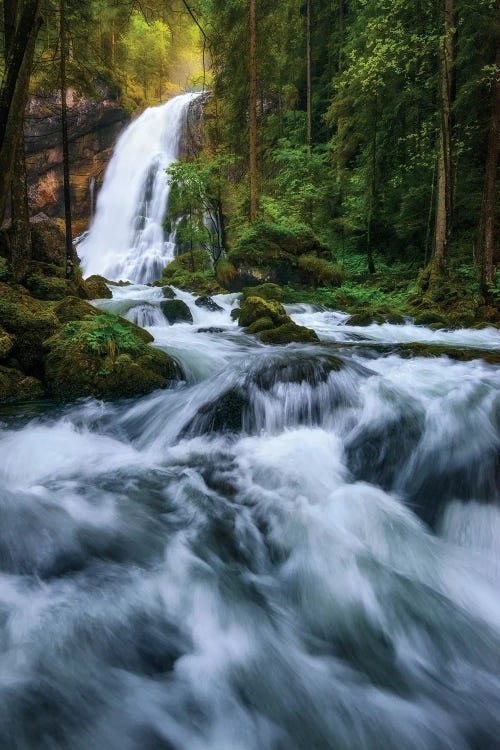 Iconic Waterfall In Austria