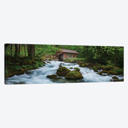 A Hut At A Wild Forest Stream In Austria Canvas Print #DGG369} by Daniel Gastager Canvas Art Print