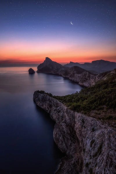 Daniel Gastager: Dawn At Formentor In Mallorca by Daniel Gastager