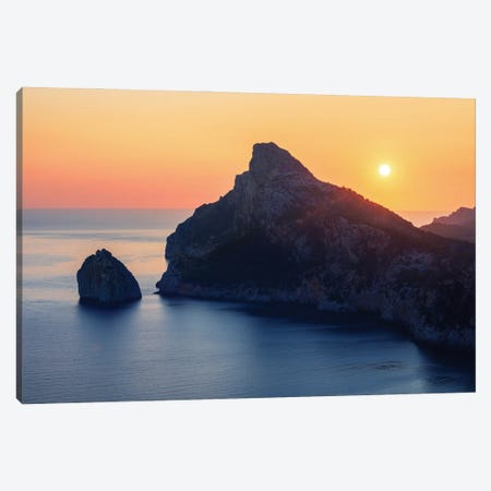 Golden Summer Sunrise At Formentor In Mallorca Canvas Print #DGG375} by Daniel Gastager Art Print
