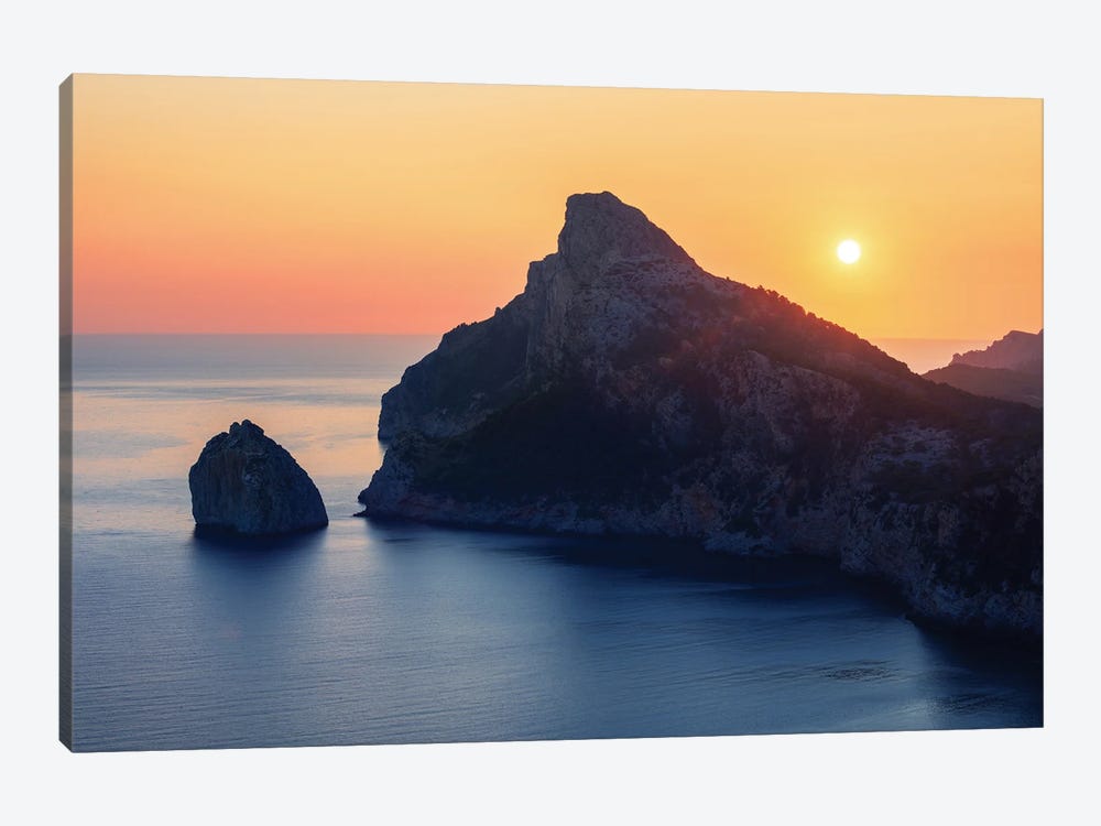 Golden Summer Sunrise At Formentor In Mallorca by Daniel Gastager 1-piece Canvas Artwork
