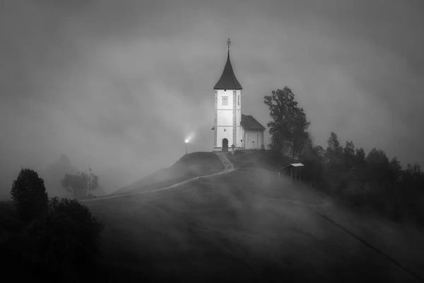 Daniel Gastager: Moody Church In Slovenia by Daniel Gastager