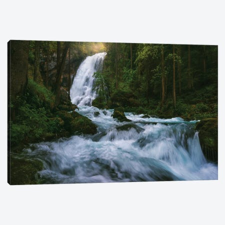 Spring At Gollinger Waterfall In Austria Canvas Print #DGG382} by Daniel Gastager Canvas Print