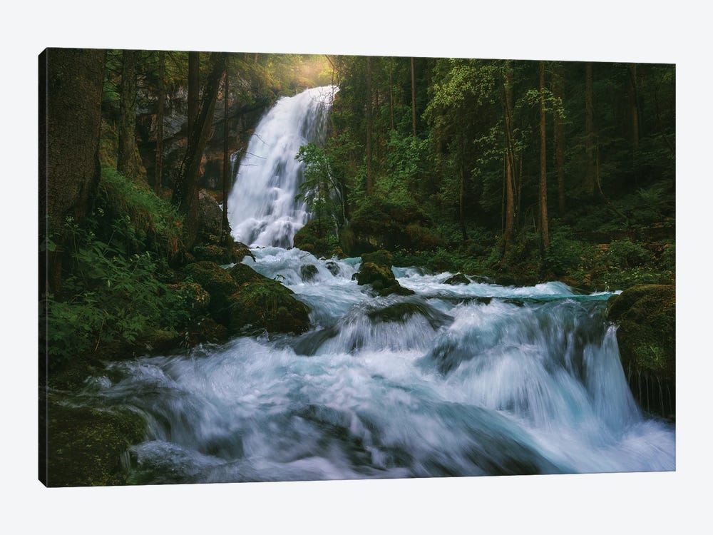 Spring At Gollinger Waterfall In Austria by Daniel Gastager 1-piece Canvas Artwork