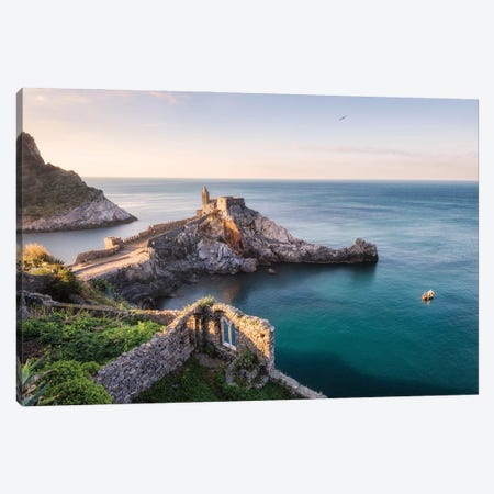 Sunny Morning At The Coast Of Italy Canvas Print #DGG386} by Daniel Gastager Canvas Artwork