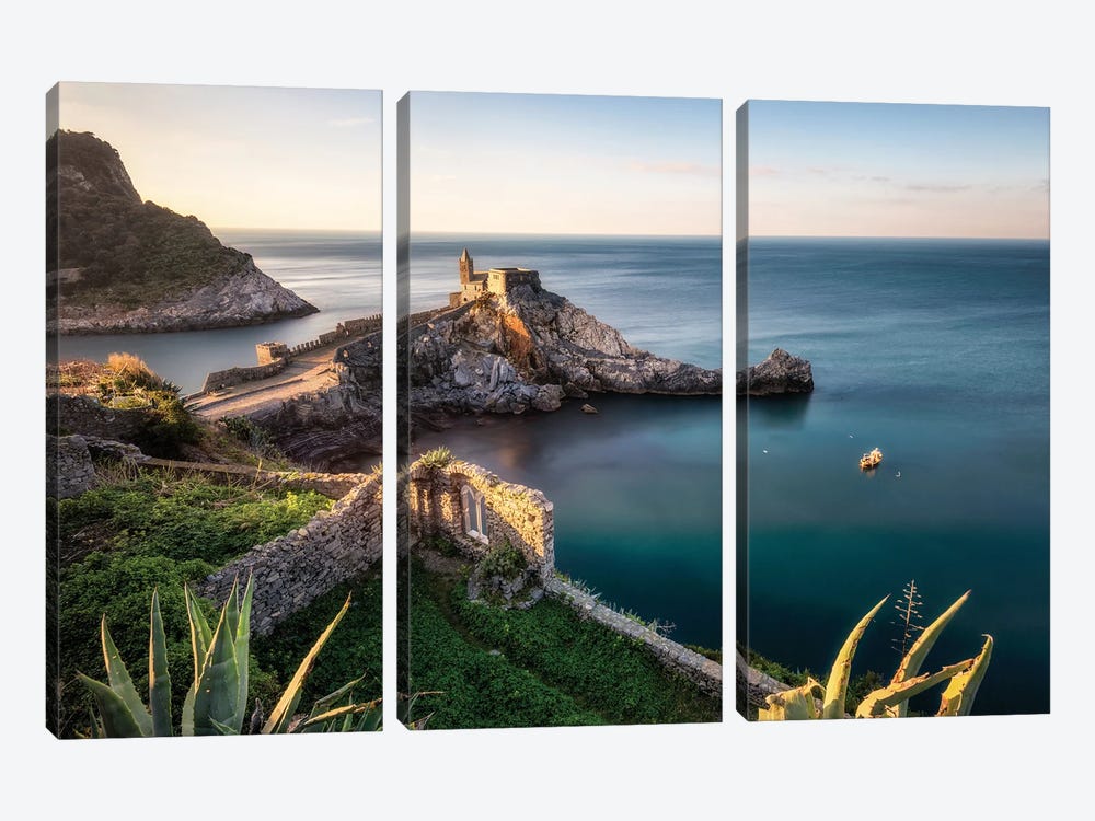 The Sunny Coast Of Italy by Daniel Gastager 3-piece Canvas Artwork
