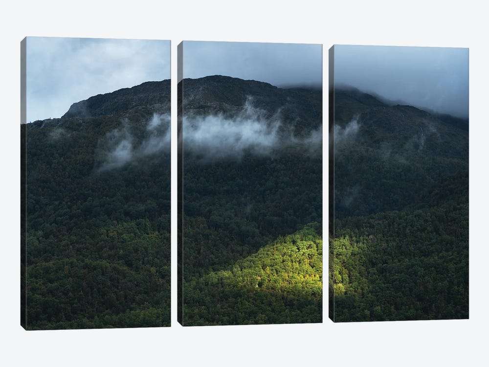 Moody Mountain View by Daniel Gastager 3-piece Canvas Print
