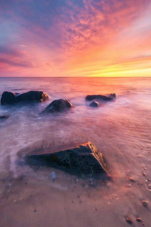 Colorful Sunset At The Beach