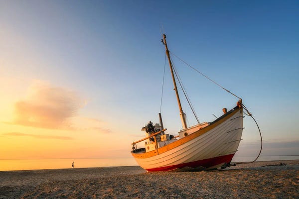 Denmark: Last Light At The Beach In Denmark by Daniel Gastager