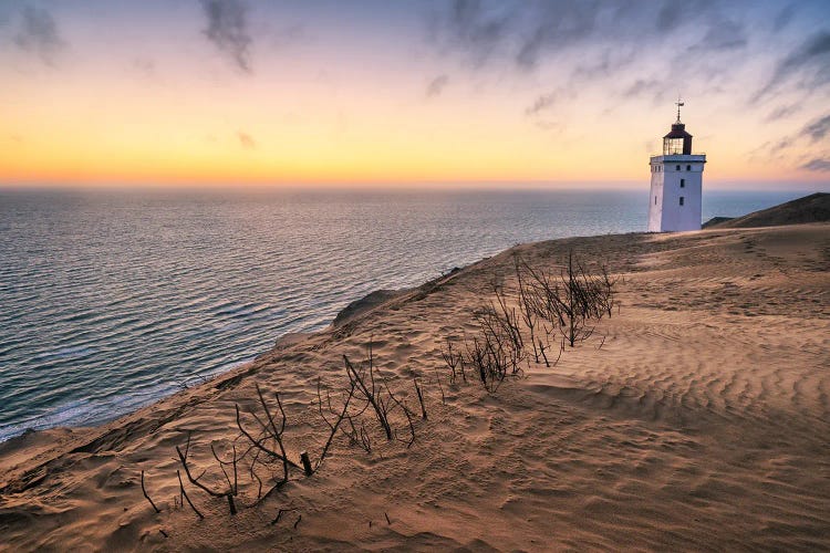 Sunset At Rubjerg Knude At The Coast Of Denmark by Daniel Gastager wall art