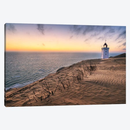 Sunset At Rubjerg Knude At The Coast Of Denmark Canvas Print #DGG410} by Daniel Gastager Canvas Print