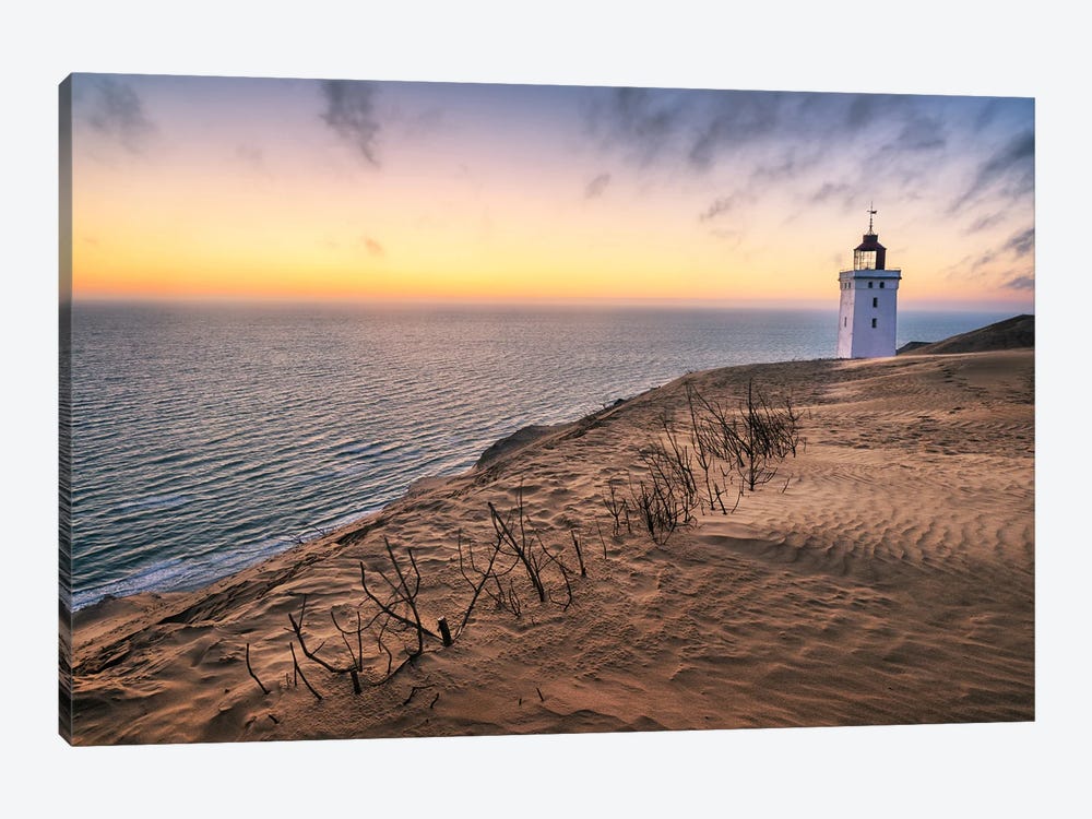 Sunset At Rubjerg Knude At The Coast Of Denmark by Daniel Gastager 1-piece Canvas Artwork