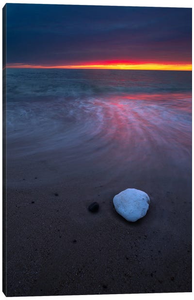 Moody Colors At The Beach Canvas Art Print - Daniel Gastager