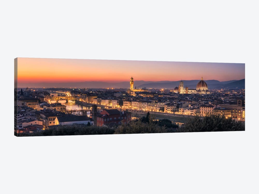 Last Light Above Florence by Daniel Gastager 1-piece Canvas Wall Art