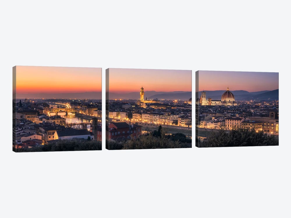 Last Light Above Florence by Daniel Gastager 3-piece Canvas Art