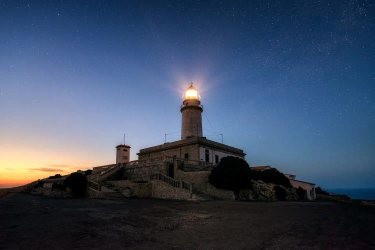 Last Light At The Nightsky At Cap De Formentor - Mallorca