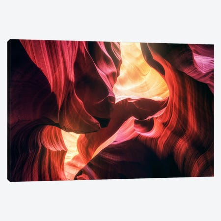 Color Abstract - Antelope Canyon Canvas Print #DGG443} by Daniel Gastager Canvas Artwork