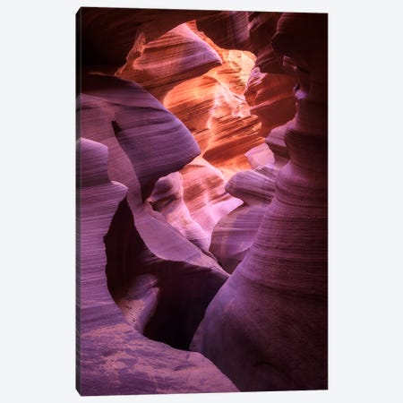 Colorful Canyon View - Antelope Canyon Canvas Print #DGG444} by Daniel Gastager Art Print
