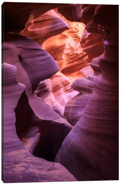Colorful Canyon View - Antelope Canyon Canvas Art Print - Daniel Gastager