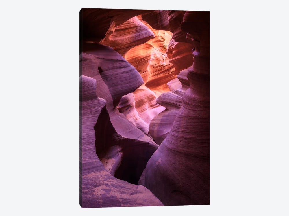 Colorful Canyon View - Antelope Canyon by Daniel Gastager 1-piece Canvas Art Print