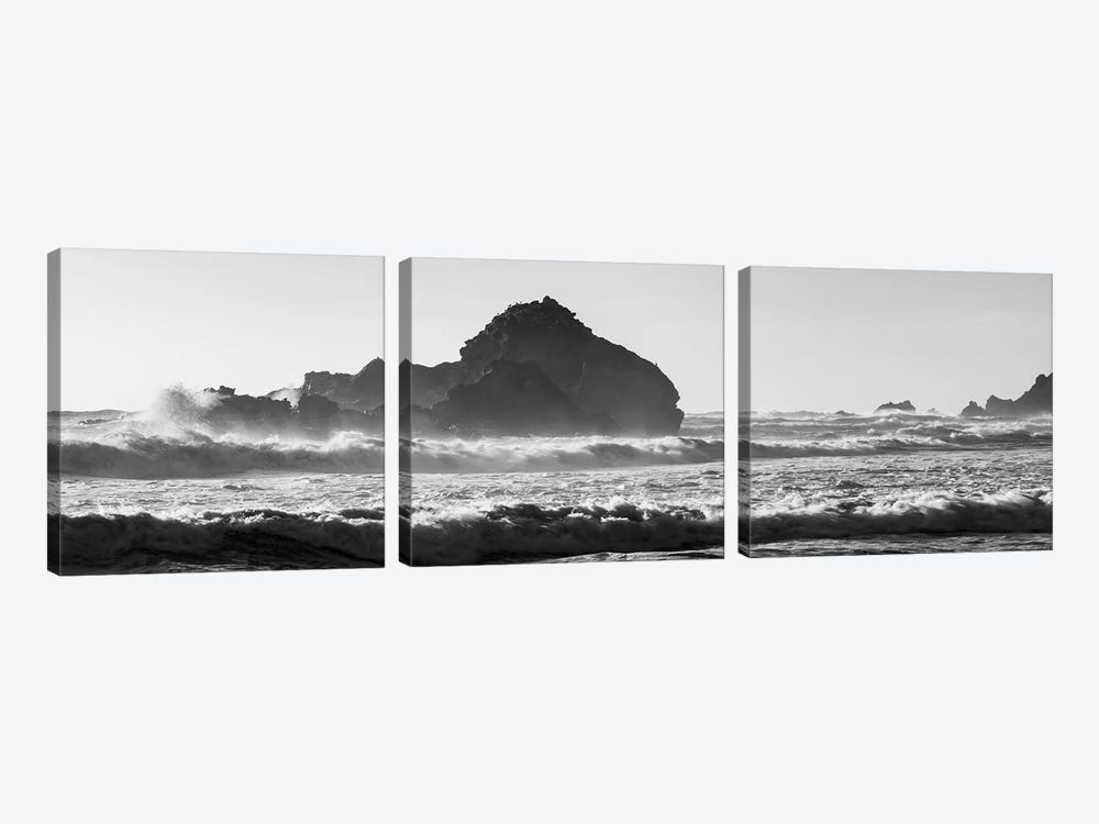 Big Sur Coast Panorama - California by Daniel Gastager 3-piece Canvas Wall Art