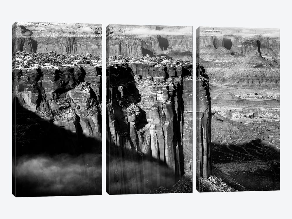 Dramatic Cliffs Of Canyonlands National Park - Utah by Daniel Gastager 3-piece Canvas Print