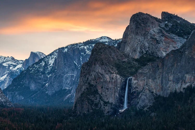 Golden Morning Colors In Yosemite National Park