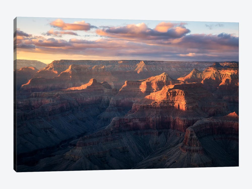 Golden Hour At Grand Canyon National Park by Daniel Gastager 1-piece Canvas Art Print