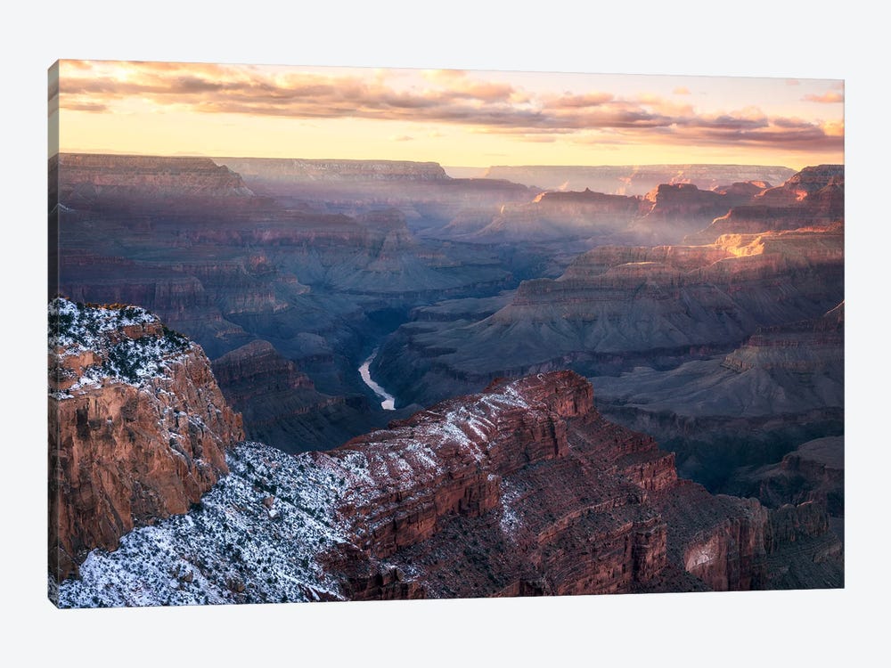 Last Light Hitting The Walls Of The Grand Canyon by Daniel Gastager 1-piece Canvas Art