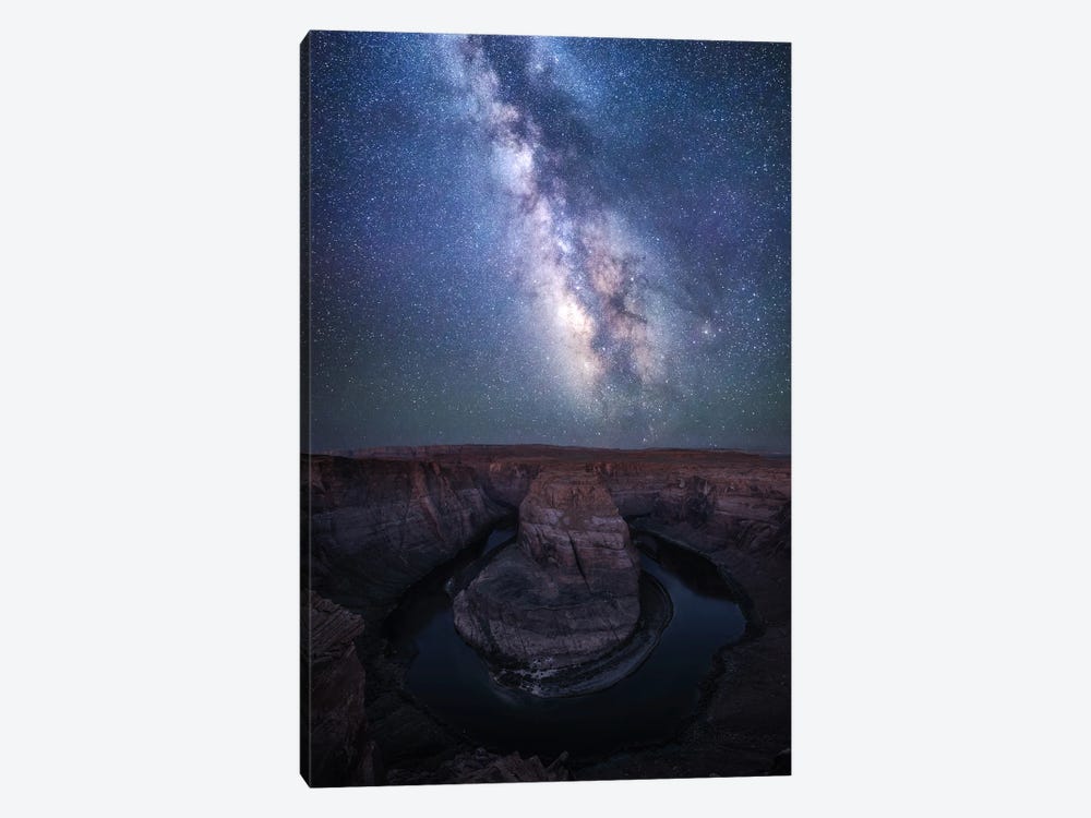 The Milky Way Above Horseshoe Bend - Arizona by Daniel Gastager 1-piece Canvas Print