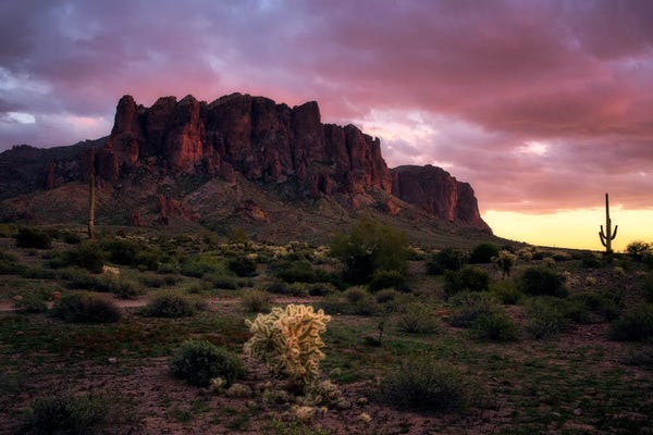 Daniel Gastager: Red Sunset In The Desert - Arizona by Daniel Gastager