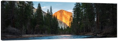 Yosemite River Panorama - California Canvas Art Print - Yosemite National Park Art