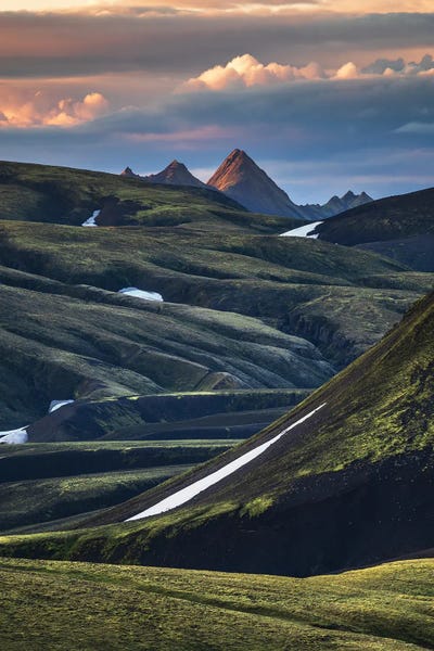 Icelandic Highland Layers by Daniel Gastager canvas print