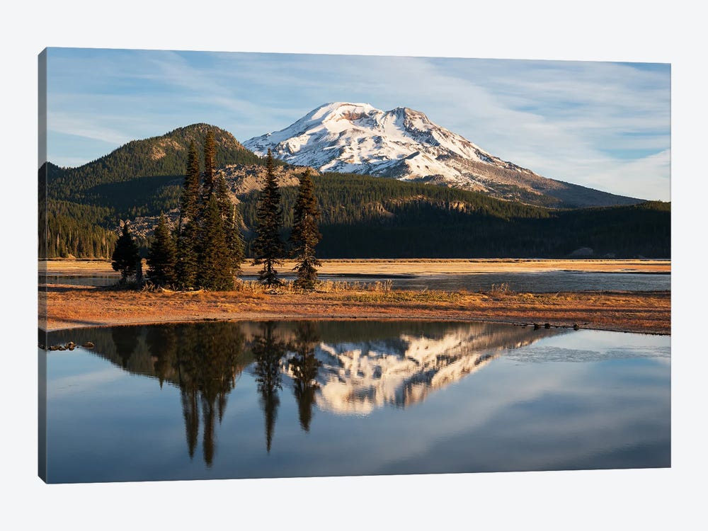 Calm Morning Reflection At Spirit Lake In Oregon by Daniel Gastager 1-piece Canvas Art