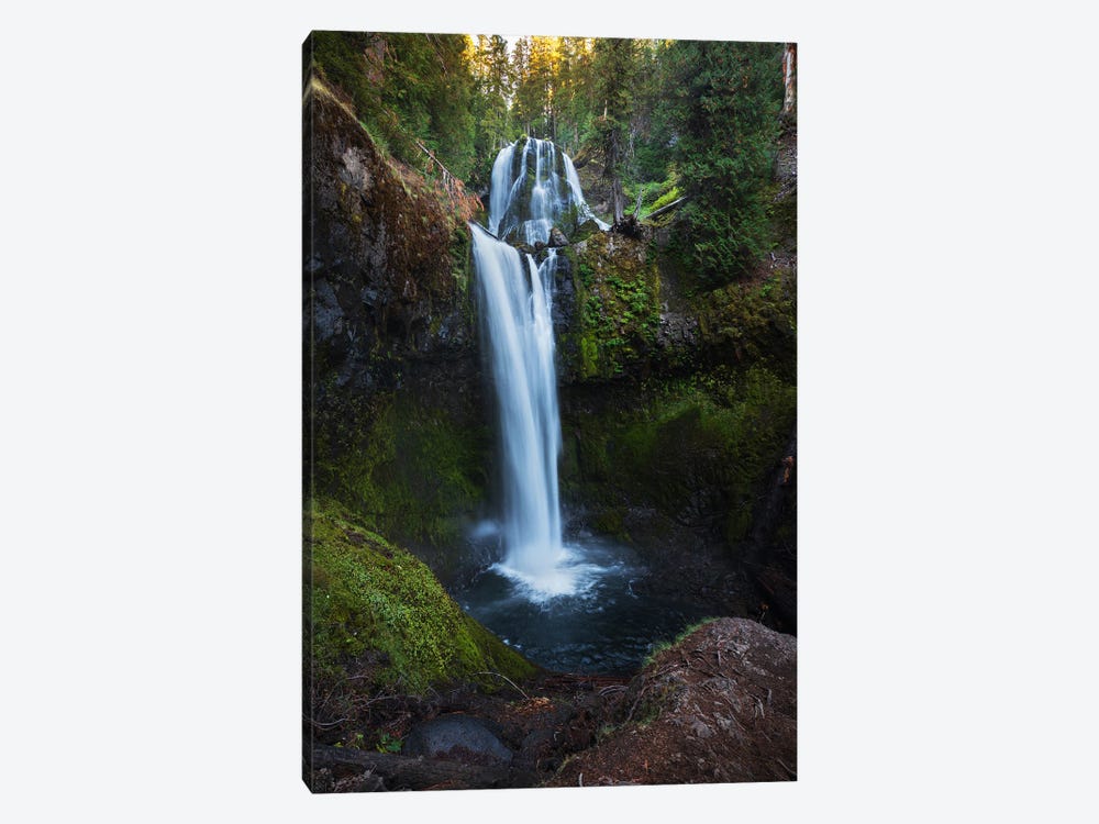 Double Falls - Washington State by Daniel Gastager 1-piece Canvas Art