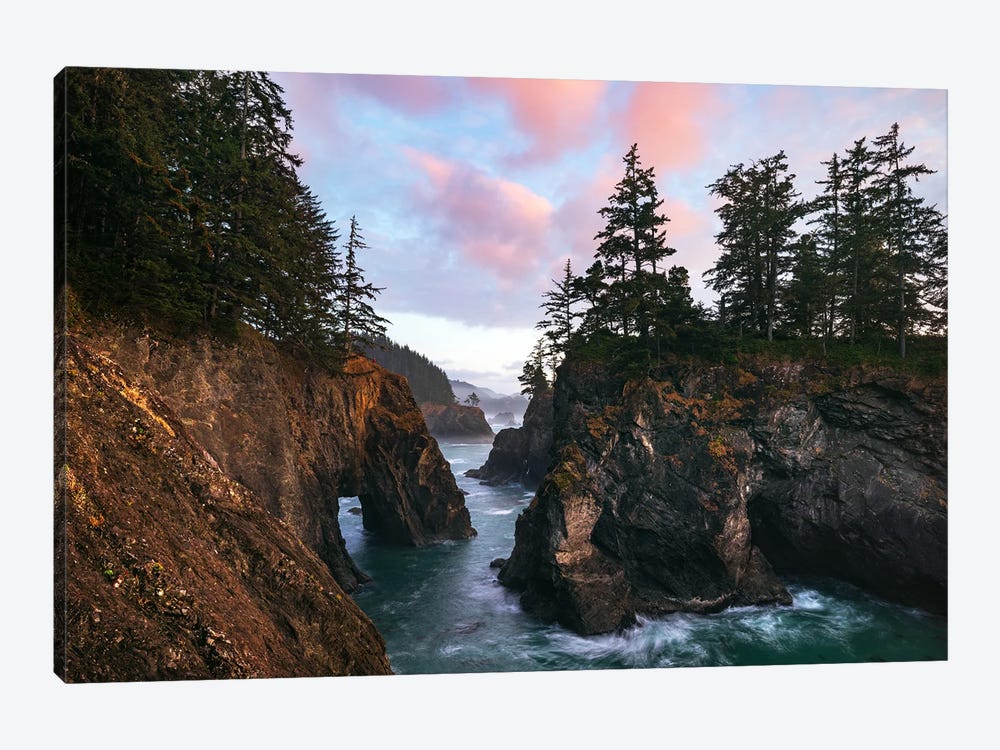Pink Sunset Clouds At The Oregon Coast by Daniel Gastager 1-piece Art Print