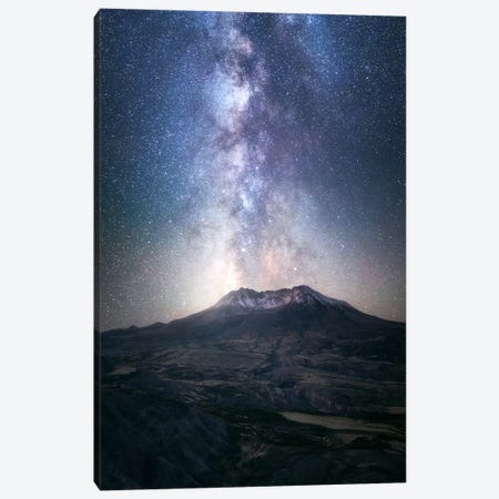 The Milky Way Above Mount St. Helens Canvas Print #DGG474} by Daniel Gastager Canvas Artwork