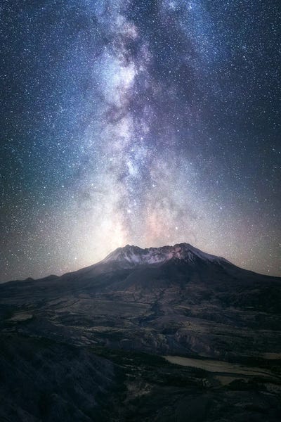 Washington: The Milky Way Above Mount St. Helens by Daniel Gastager