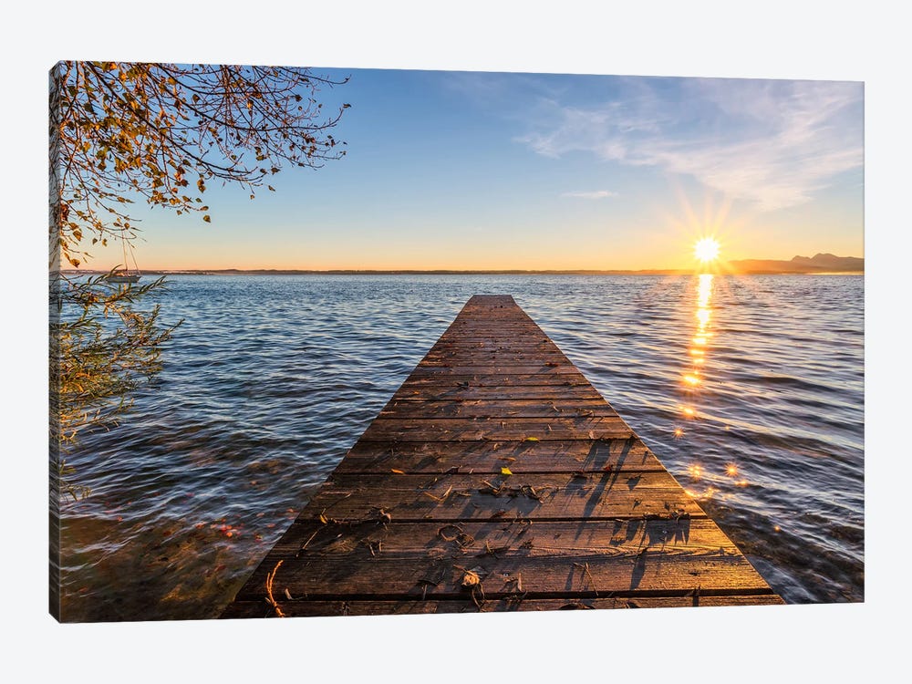 Golden Morning At Lake Chiemsee In Bavaria by Daniel Gastager 1-piece Art Print